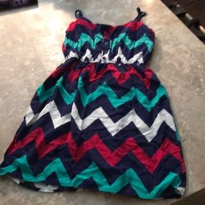 Dress with chevron colors